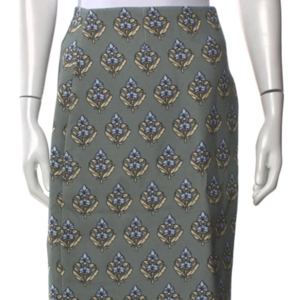 NWOT Tory Burch Fall 2021 Twill Crepe Wrap Skirt M $495 - Picture 8 of 10